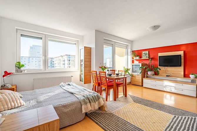 Prodej bytu 1+kk 46 m², Dusíkova, Brno-Lesná