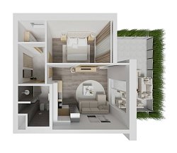 Prodej bytu (ateliér) 2+kk, Brno-Sadová